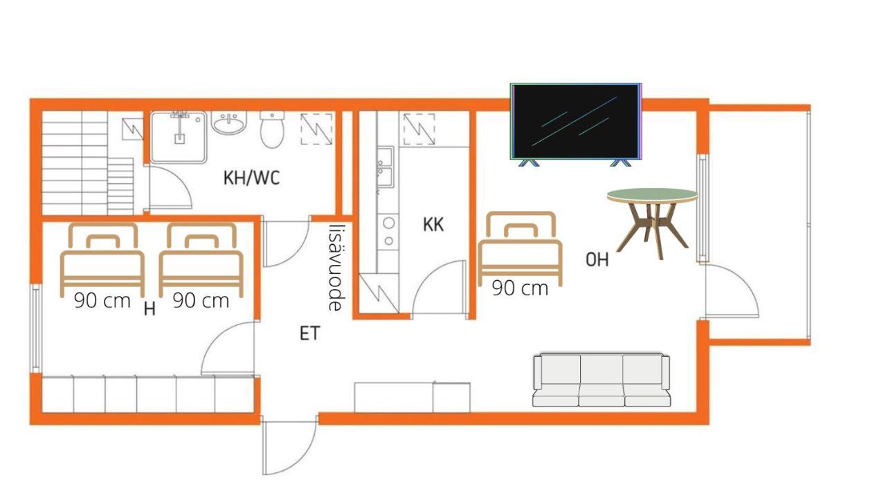 Niinivaara Apartment Saunallinen Ja Ilmastoitu Majoitus Joensuu Ngoại thất bức ảnh